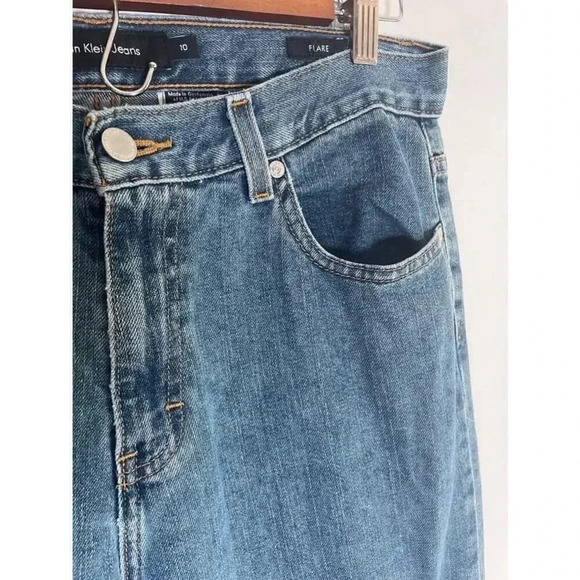 Women's Calvin Klein Jeans Flare Blue Size 10 Vintage Y2K‎ EUC! - Picture 3 of 13